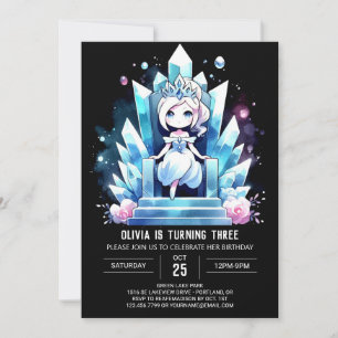 Invitation Adorable Simple Princesse Anniversaire