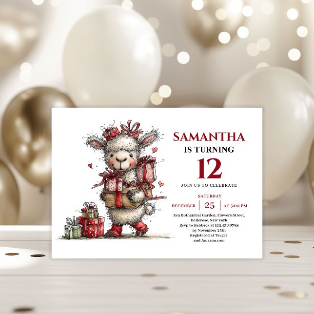 Invitation Adorable whimsical animals theme kids birthday  (Adorable whimsical animals theme kids birthday invitation

)