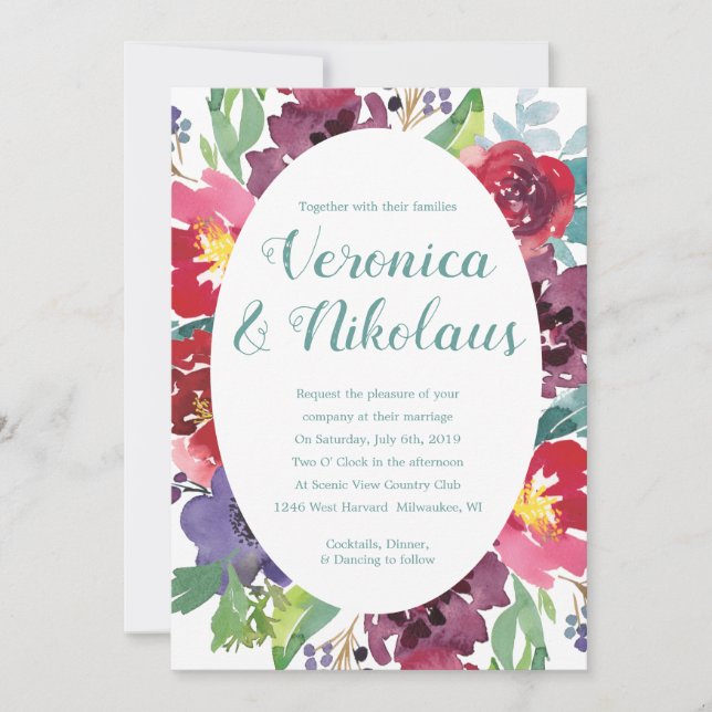 Invitation Adoration Berry (Devant)