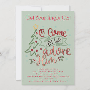 Invitation Adorons-le Joyeux Noël