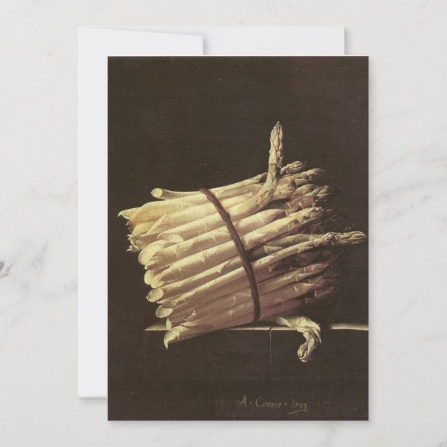 Invitation Adriaen Coorte - Vie morte d'Asparagus (Devant)