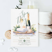 Adulte Spa Jour Fête Aquarelle Vert 30e anniversai