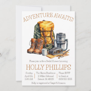 Invitation Adventure Attend ! Randonnée, Camping, Fête des ma