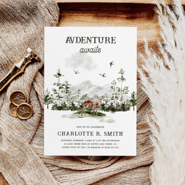 Invitation Adventure Attend une élégante Fête des mariées de  (Créateur téléchargé)