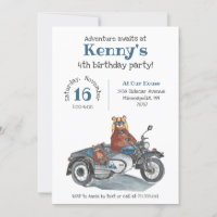 Adventure Await Bears Motorcycle Anniversaire de e