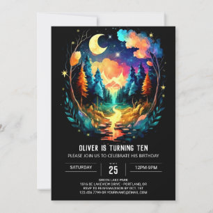 Invitation Adventure Await Cottagecore Magique Anniversaire