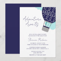 Adventure Await Hot Air Baby shower