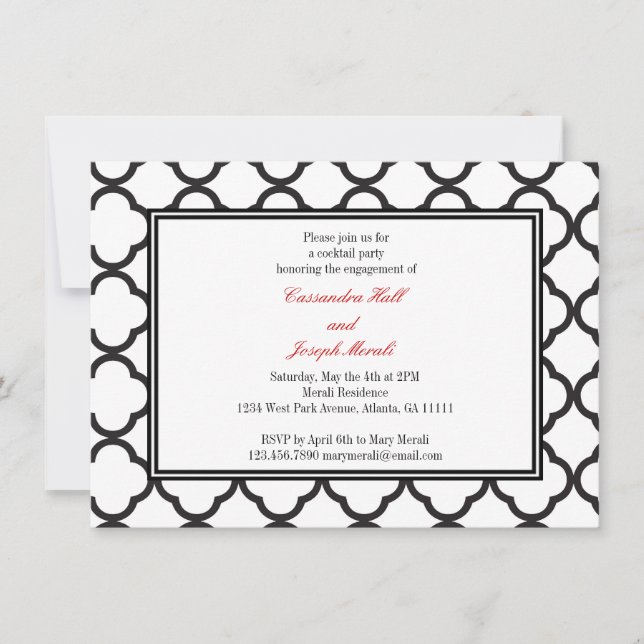 Invitation Affaire Black & White (Devant)