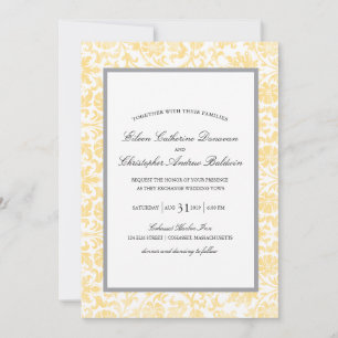 Invitation Affaire vintage de dentelle épousant