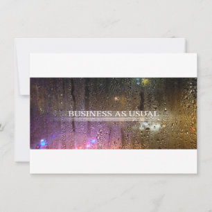 Invitation affaires comme d'habitude