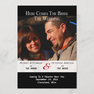 Invitation Affiche de film Annonce de sauvegarde de date de m