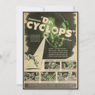 Invitation Affiche de film Dr. Cyclops 