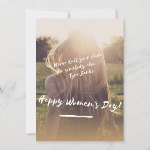Invitation Affiche de la Journée des femmes