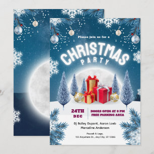 Invitation Affiche de l'événement de la fête de Noël