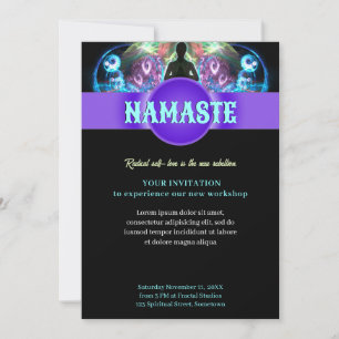 Invitation Affiche de l'événement de l'Atelier de Yoga Spirit