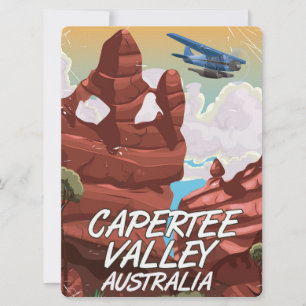 Invitation Affiche de voyage de la vallée de Capertee en Aust