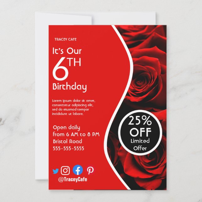 Invitation Affiche promotionnelle (Devant)