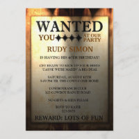 Affiches de personnes recherchées par le shérif