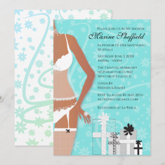 Invitation Afro-Américaine Lingerie Bride Tiffany Green