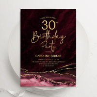 Agate Burgundy Gold 30e anniversaire