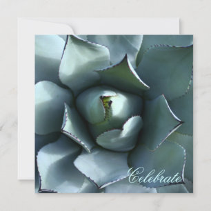 Invitation agave bleu