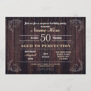 Invitation Âgé À La Perfection Anniversaire N'Importe Quel Âg