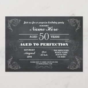 Invitation Âgé À La Perfection Anniversaire N'Importe Quel Âg