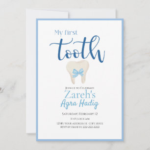 Invitation Agra Hadig - Arménienne première dent bleu