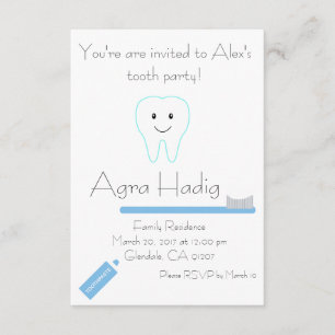Invitation Agra Hadig Tooth Party