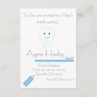 Invitation Agra Hadig Tooth Party