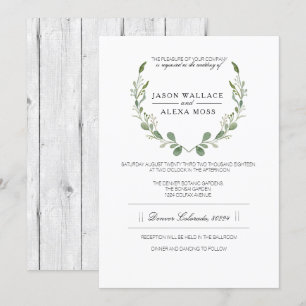 Invitation Agritourisme rustique   Mariage élégant