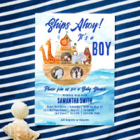 Ahoy c'est un garçon baby shower chrétien de Noah'
