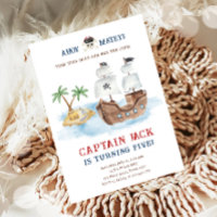 Ahoy Matey ! Navire pirate Trésor Garçon Anniversa