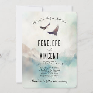 Invitation Aigles de vol aquarelle art