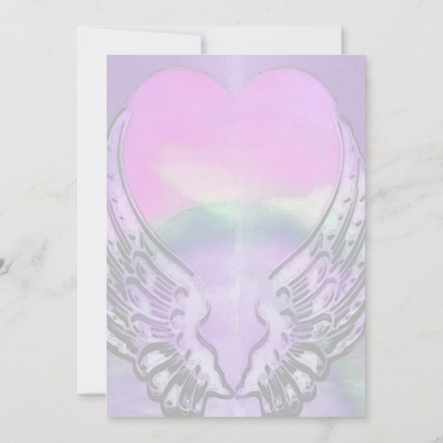 Invitation Ailes d'ange (Dos)