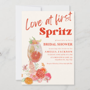 Invitation Aimer les agrumes orange au premier spritz Fête de