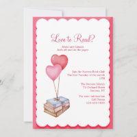 Aimer lire l'invitation du club de livres