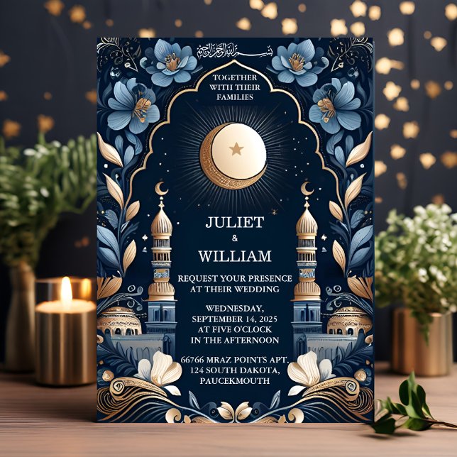 Invitation Ajouter Henna Islam Nikah Arabic Walima Mariage mu (Créateur téléchargé)