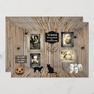 Invitation Ajouter Photos Chambre des horreurs Halloween Invi