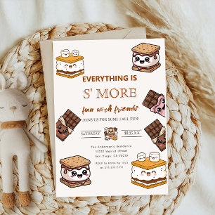 Invitation ajouter S'more au Baby shower Love marshmallow