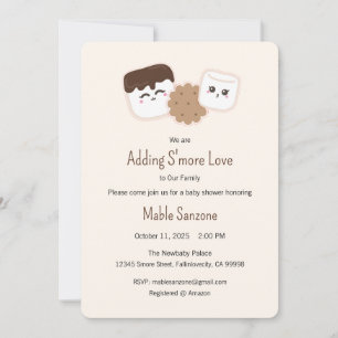 Invitation Ajouter S'more Love Invitation, Baby shower