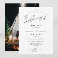 Ajouter un Mariage de script moderne photo personn