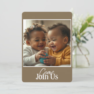 Invitation Ajouter une photo et un texte