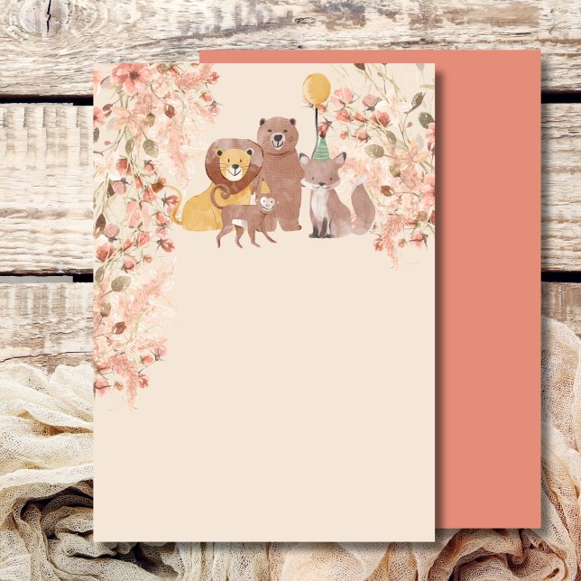 Invitation Ajoutez Votre Propre Boho Safari Rose Pampas Herbe (Créateur téléchargé)