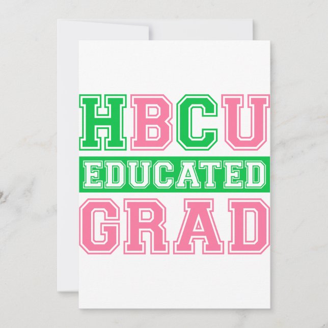 Invitation AKA Sorority 1908 HBCU Grad instruit (Devant)