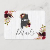 Alabama State Destination Rustique Détails du Mari