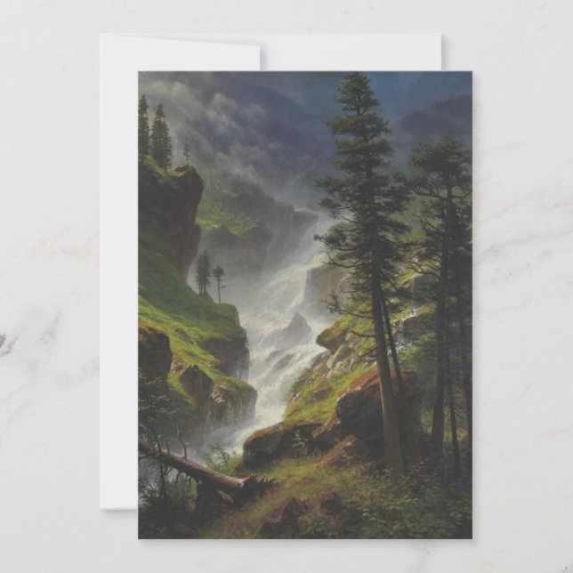 Invitation Albert Bierstadt - Cascade des Rocheuses (Devant)