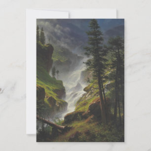 Invitation Albert Bierstadt - Cascade des Rocheuses