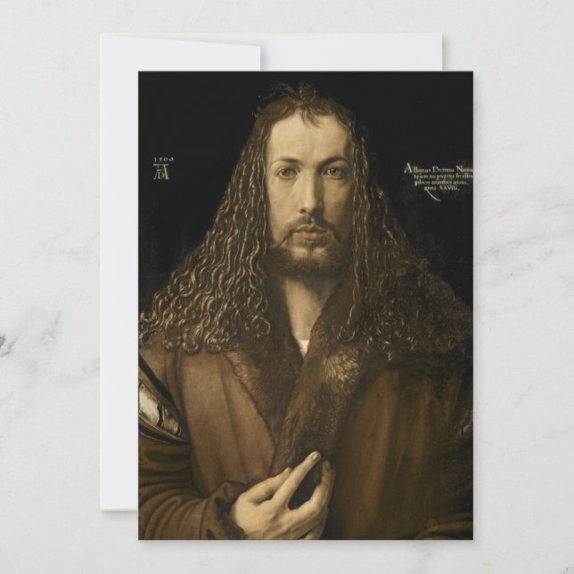 Invitation Albrecht Durer - Autoportrait (Devant)