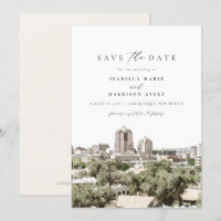 ALBUQUERQUE New Mexico Skyline Enregistrer la date
